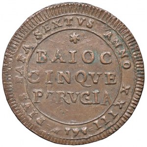 Pio VI (1775-1799) Perugia - Madonnina 1797 senza T M riconi...