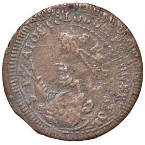 Pie VI (1775-1799) San Severino - Sampietrino 1796 - CU (g 1...