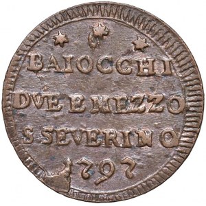 Pio VI (1775-1799) San Severino - Sampietrino 1797 - Nomisma...