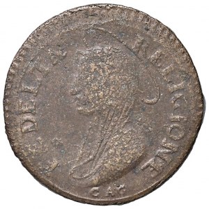 Pio VI (1775-1799) Ronciglione - Madonnina 1799 con C A G, s...