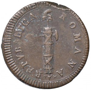 Repubblica romana (1798-1799) Roma - 2 Baiocchi con T M - Br...