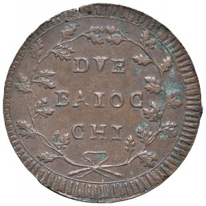 Repubblica romana (1798-1799) Roma - 2 Baiocchi con T M - Br...