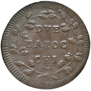 Repubblica romana (1798-1799) 2 Baiocchi - Bruni 5 CU (g 16,...
