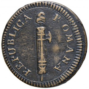 Repubblica Romana (1798-1799) Baiocco - Gig. 20 CU (g 7,99) ...