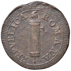 Repubblica romana (1798-1799) Fermo - 2 Baiocchi 1798 - Brun...