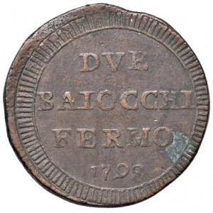 Repubblica romana (1798-1799) Fermo - 2 Baiocchi 1798 - Brun...