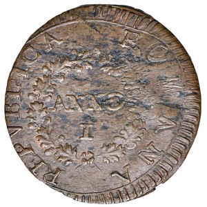 Repubblica romana (1798-1799) Fermo - Baiocco - Bruni 32 CU ...
