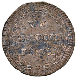 Repubblica romana (1798-1799) Fermo - Baiocco - Bruni 32 CU ...