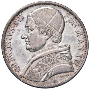 Gregorio XVI (1831-1846) Scudo 1846 A. XVI - Nomisma 427 AG ...