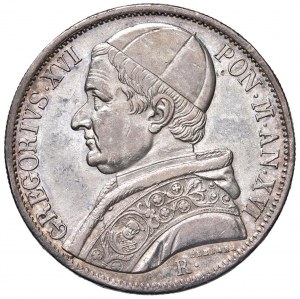 Gregory XVI (1831-1846) Shield 1846 A. XVI - Nomisma 427 AG ...