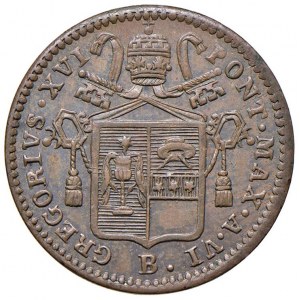 Gregorio XVI (1831-1846) Bologna - Mezzo Baiocco 1836 A. VI ...