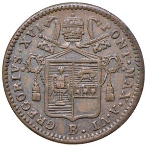 Gregory XVI (1831-1846) Bologna - Mezzo Baiocco 1836 A. VI ...