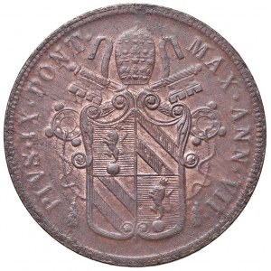 Pio IX (1846-1878) 5 Baiocchi 1853 A. VIII - Nomisma 773 CU ...