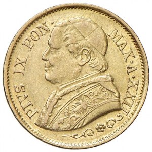 Pius IX (1846-1878) 10 Lire 1867 A. XXII - Nomisma 855 AU (g ...