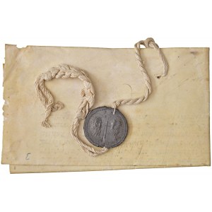Pio IX (1846-1878) Bolla con documento in pergamena - PB Tut...