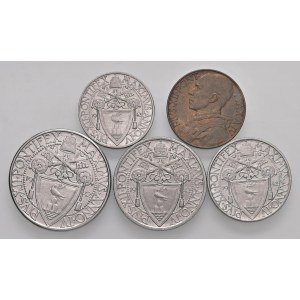 Pio XII (1939-1958) 2 Lire, Lira, 50, 20 e 10 centesimi 1942...