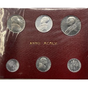 Pio XII (1939-1958) Divisionale 1955 senza oro - Nomisma 970...