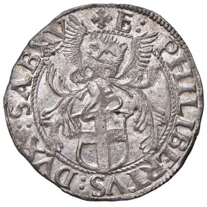 Emanuele Filiberto (1553-1580) 3 Grossi 1555 (Aosta) - MIR 5...