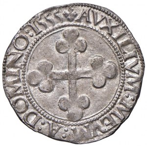 Emanuele Filiberto (1553-1580) 3 Grossi 1555 (Aosta) - MIR 5...