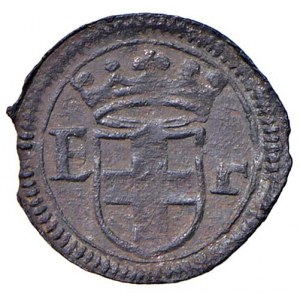 Emanuele Filiberto (1553-1580) Mezzo quarto di soldo (Aosta)...