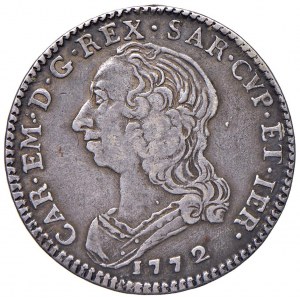 Carlo Emanuele III (1755-1773) Quarto di scudo 1772 - Nomism...