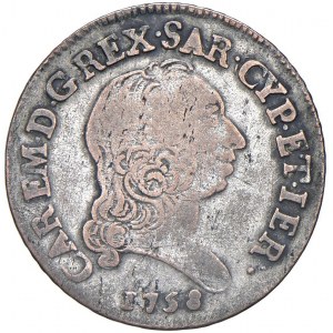 Carlo Emanuele III (1755-1773) 7,6 Soldi 1758 - Nomisma 202 ...