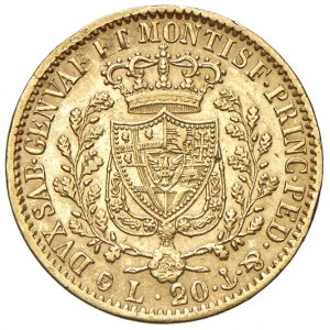 Carlo Felice (1821-1831) 20 Lire 1829 G - Nomisma 551 AU RR ...