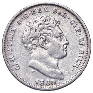 Carlo Felice (1821-1831) 25 Centesimi 1830 T - Nomisma 613 A...