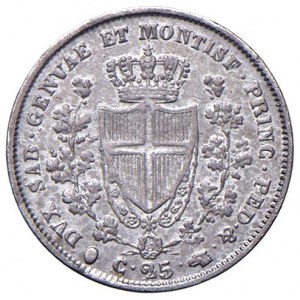 Carlo Felice (1821-1831) 25 Centesimi 1830 T - Nomisma 613 A...