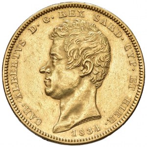 Carlo Alberto (1831-1849) 100 Lire 1834 T - Nomisma 626 AU G...