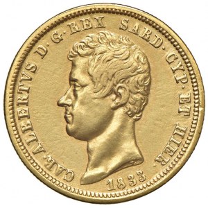 Carlo Alberto (1831-1849) 50 Lire 1833 T - Nomisma 635 AU RR...