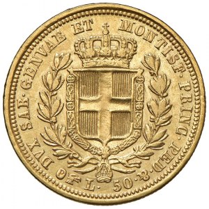 Carlo Alberto (1831-1849) 50 Lire 1833 T - Nomisma 635 AU RR...