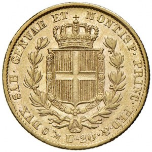 Carlo Alberto (1831-1849) 20 Lire 1838 G - Nomisma 649 AU...