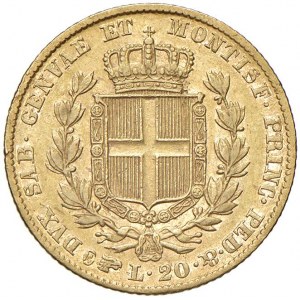 Carlo Alberto (1831-1849) 20 Lire 1839 T - Nomisma 651 AU...