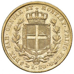 Carlo Alberto (1831-1849) 20 Lire 1849 G - Nomisma 665 AU Se...