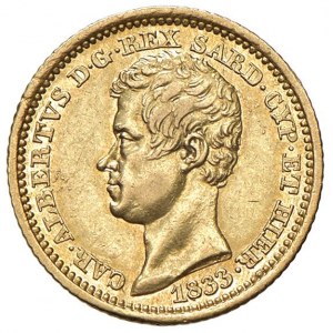 Carlo Alberto (1831-1849) 10 Lire 1833 G - Nomisma 667 AU RR...