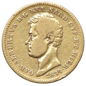 Carlo Alberto (1831-1849) 10 Lire 1839 T - Nomisma 669 AU RR...