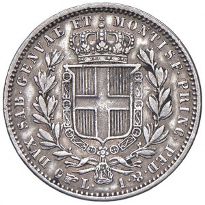 Carlo Alberto (1831-1849) Lira 1843 T - Nomisma 726 AG RR...
