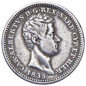 Carlo Alberto (1831-1848) 50 Centesimi 1835 T - Nomisma 731 ...