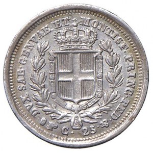 Carlo Alberto (1831-1849) 25 Centesimi 1833 T - Nomisma 737 ...