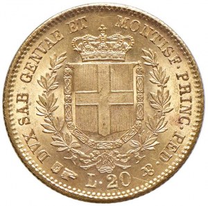 Victor Emmanuel II (1849-1861) 20 Lire 1857 T - Nomisma 75...