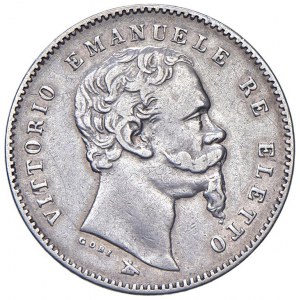 Vittorio Emanuele II re eletto (1859-1861) Lira 1860 F monti...