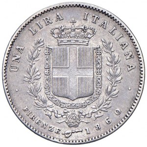 Vittorio Emanuele II re eletto (1859-1861) Lira 1860 F monti...