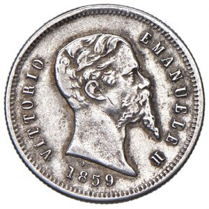 Vittorio Emanuele II re eletto (1859-1861) 50 Centesimi 1859...