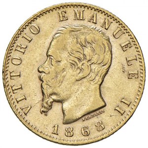 Vittorio Emanuele II (1861-1878) 20 Lire 1868 T - Nomisma 85...