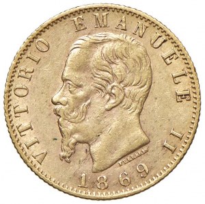 Victor Emmanuel II (1861-1878) 20 Lire 1869 T - Nomisma 85...