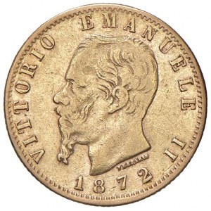 Vittorio Emanuele II (1861-1878) 20 Lire 1872 M - Nomisma 86...