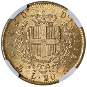 Viktor Emanuel II (1861-1878) 20 Lire 1873 M - Nomisma 86...