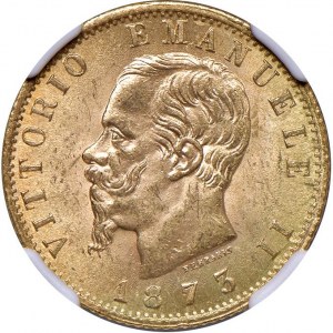 Vittorio Emanuele II (1861-1878) 20 Lire 1873 M - Nomisma 86...