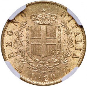 Vittorio Emanuele II (1861-1878) 20 Lire 1873 M - Nomisma 86...